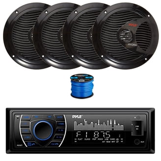 Pyle Bluetooth Marine Boat Radio, Waterproof Audio Car Sound