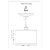 thumbnail image 3 of Instant Pendant Recessed Light Conversion Kit Brushed Bronze Grass Weave Shade, 3 of 7