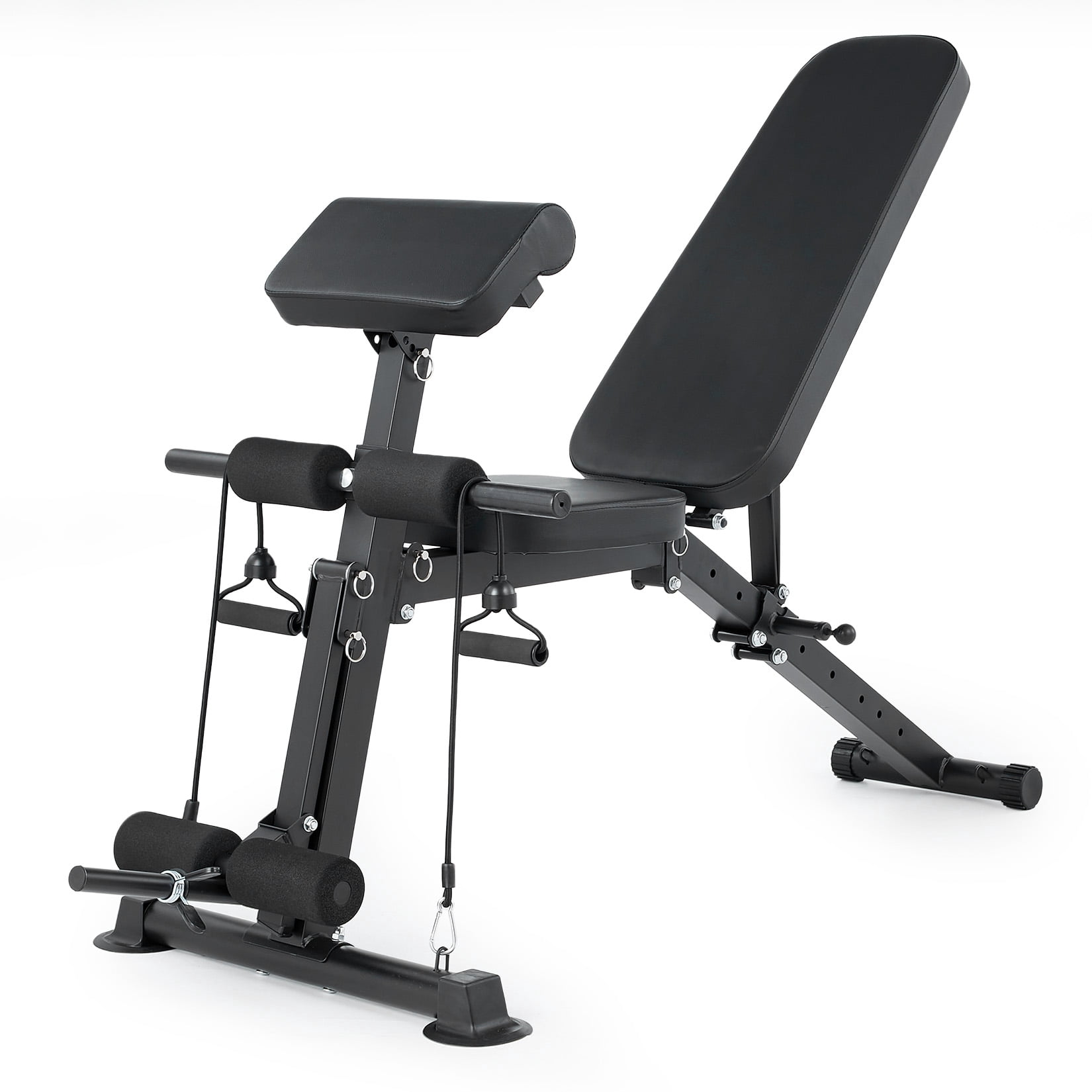 Adjustable Weight Bench, Foldable Flat Incline Decline Workout Bench & All-in-One Home Gym Training Station, Multi-Style & Weight Capacity Optional for Full Body Strength Training