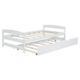 thumbnail image 3 of Euroco Twin Size Daybed with Twin Trundle Bed, White, 3 of 11