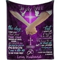 thumbnail image 1 of LHSHID Custom Love Saying Message Text Blanket to My Wife from Husband I Want All My Last to Be Will You Custom Hug Blanket Gifts, 1 of 5