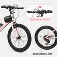 thumbnail image 2 of 20-24 inch Bike,6-Speed Mountain Bike for Men Women Boys Girls,Comfort Saddle,Pink, 2 of 9
