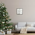 thumbnail image 2 of Rustic Winter Snowflake Shape Holiday Graphic Art Black Framed Art Print Wall Art, 2 of 7