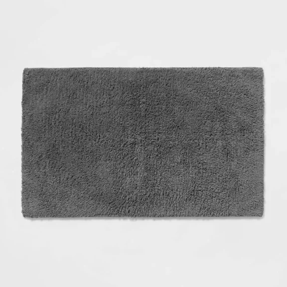 22"X60" Performance Plus Cotton Reversible Bath Rug/Runner Dark Gray - Threshold