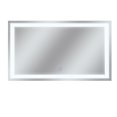thumbnail image 4 of Dyconn Faucet Edison Tri-Color Horizontal/Vertical Wall Mounted Backlit LED Bathroom Vanity Mirror with Touch ON/OFF Dimmer (60"W X 35"H ), 4 of 6