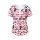 thumbnail image 4 of Txlixc Blusa de manga corta para el día de la independencia femenina con diseño de bandera nacional Txlixc moda, 4 of 9