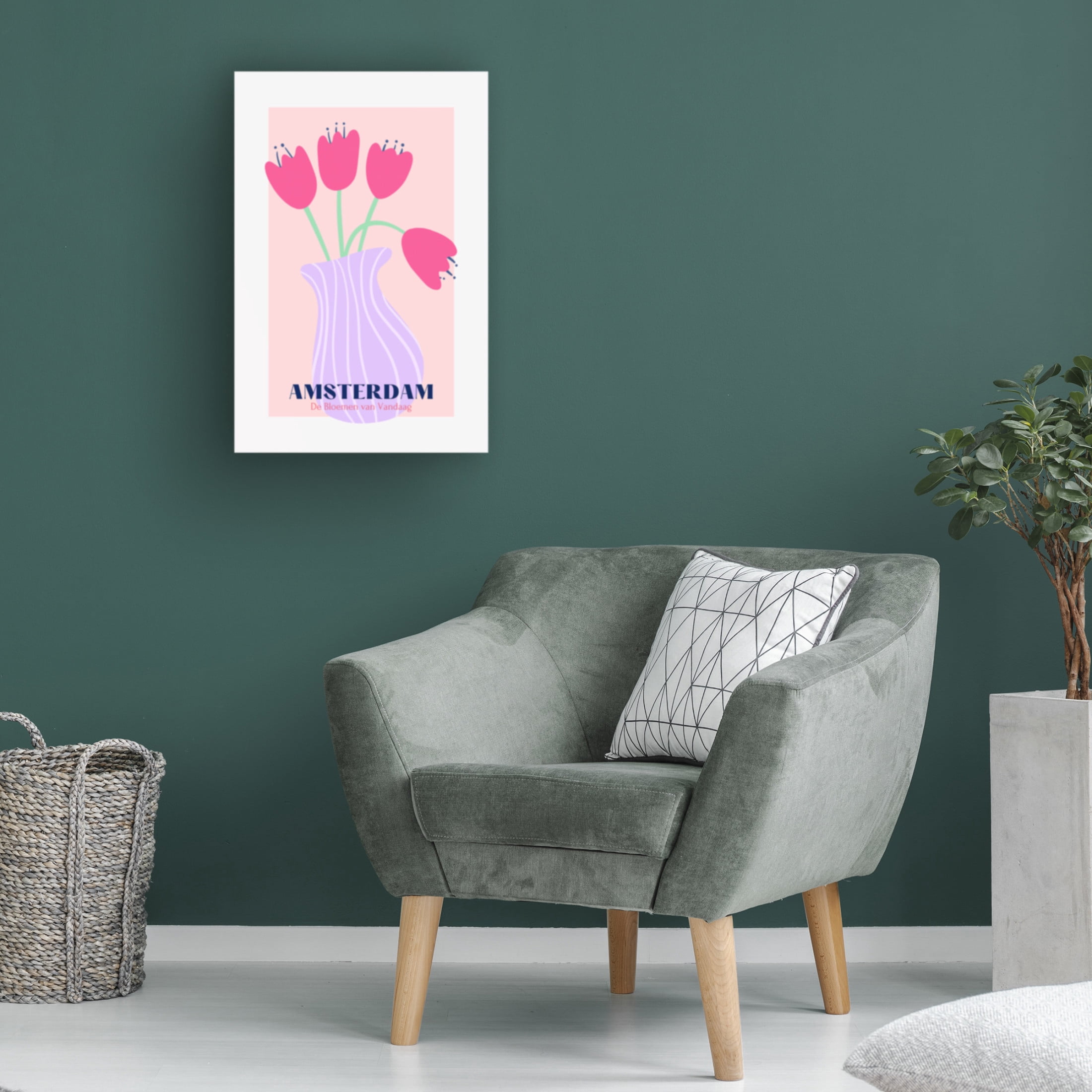 Trademark Fine Art Athene Fritsch Amsterdam Tulips Canvas Wall Art