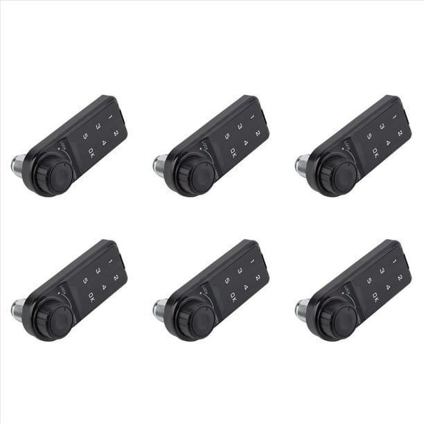 6X Cerradura de Combinación, Acceso una la Puerta Gabinete de Seguridad Electrónica Digital Casillero Codificado Teclado de Contacto Contraseña Llave de Acceso Cerradura-B
