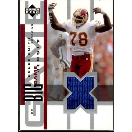 Bruce Smith Card 2002 UD Piece of History The Big Game Jerseys #BGJBS