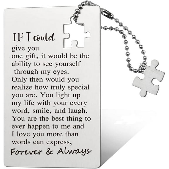 Husband Birthday Card From Wife, Wallet Insert Card, Anniversary Valentine Gifts for Men or Women, Love Gift for Him, Her, Boyfriend, Girlfriend, Birthday Gifts for Wife Husband