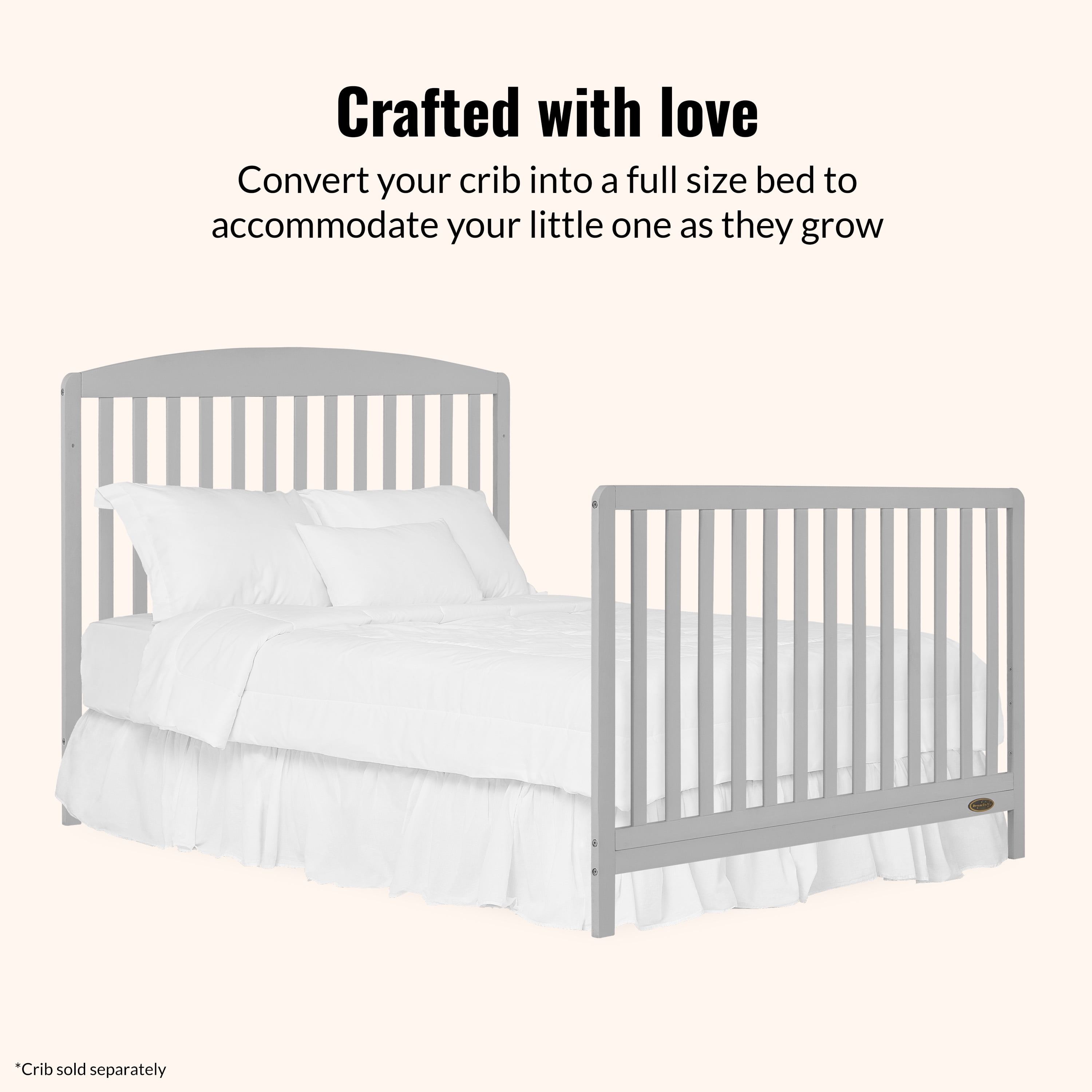 Dream On Me Universal Bed Rail, Gray