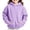 Purple, variant on Kids Pullover Hoodie Solid Casual Long Sleeve Pocketed Sweatshirt Top for Big Boys Girls Fall Winter Top Red 13-14 Years