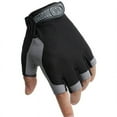 thumbnail image 1 of CNKOO Gants Respirants Entraînement Physique Escalade Cyclisme Gym Demi-Doigt Randonnée Course Équitation Patinage à Roulettes Sports Durables Utiles Noir m, 1 of 9
