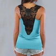 thumbnail image 2 of DHFJKG Women's Tank Tops Sexy Lace Sleeveless Casual Scoop Neck Night Out Summer Slim Fit Cami Shirts Trendy Top, 2 of 8