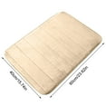 thumbnail image 3 of Tarmeek Bath Mat Set of 2, 24x16 Inch Thick Coral Fleece Surface and Memory Foam Base Bath Rug Set, Machine Washable and Quick Dry Floor Mats for Bathroom and Kitchen, 3 of 6