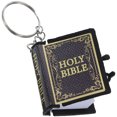 thumbnail image 1 of KAKOWELY 10 llaveros de metal con colgante de Biblia, llaveros con colgante de libro en miniatura, regalos religiosos, 1 of 4
