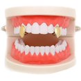 thumbnail image 2 of Lureen Metal Grillz Vampire Fangs Dracula Hip Hop Grills For Your Teeth, 2 of 4