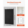 thumbnail image 5 of VEVOR Sound Dampening Blankets, Soundproof Curtains with 80 x 48 in, Soundproof Blanket with Grommets, Studio Grommeted Blanket, for Window, Door, Light Blocker, Music Recording, Black, 5 of 9