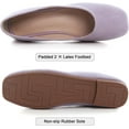 thumbnail image 4 of Pfhytec LU Flats for Women Comfortable Wide Width Square Toe Ballet Shoes Dressy Slip-ons Loafers, 4 of 5