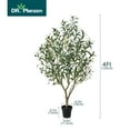 thumbnail image 5 of 4FT Artificial Olive Tree in Pot, Artificial Olive Plants with Fruits, Realistic Indoor Outdoor Plants for Home Decor Housewarming Gift, 5 of 7