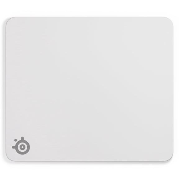 SteelSeries QcK Heavy Gaming Mousepad — Thicker, Non-Slip Silicone Rubber Base, Optimized for Gaming — Large Size 450 mm x 400 mm x 6 mm — White