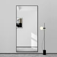 CISTEROMAN 65"x24" Full Length Mirror Floor Mirror Black Wall Mirror