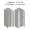 thumbnail image 5 of 36" x 90" Utility Cabinet-Four Door-with Black Matte door, 5 of 5