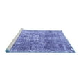 thumbnail image 2 of Ahgly Company Machine Washable Indoor Square Persian Blue Traditional Area Rugs, 8' Square, 2 of 4