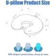 thumbnail image 1 of Almohada para el cuello para viajar, almohada de viaje de espuma viscoelástica pura para vuelo kaili Sencillez, 1 of 5