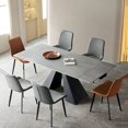 thumbnail image 2 of Outdoor Mobile Dining Table Conference Extendable Garden Dinette Coffee Table Console Cocktail Esstisch Restaurant Furniture My Lux Decor Round, 2 of 12