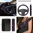 thumbnail image 5 of XYZCANDO Beautiful Butterfly Lipstick Cover Handbrake Cover Fender Cover Keychain Seat Belt Cover Armrest Cover Steering Wheel Cover Car Cushion Cover Trash Can Fashion Interior Decor, 5 of 7