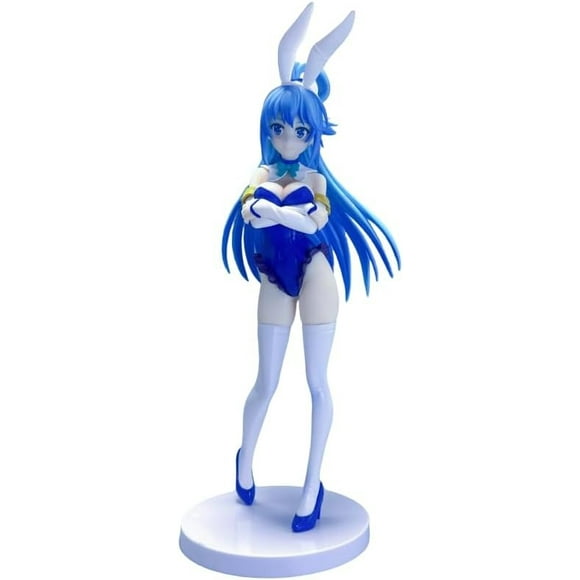 Nouvelle Figurine Aqua, Costume Bleu Figurines Anime Aqua 26cm/10.2 Pouces Fait Main PVC Personnage de Jeu Manga Décoration Cadeau Artisanat