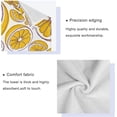 thumbnail image 4 of SKYSONIC 3 Pack Towel Pattern Orange Cotton Bath Towel Set (1 Bath Towel, 1 Hand Towel, 1 Washcloth) for Bathroom, Super Soft and Quick Dry Towels, 4 of 7