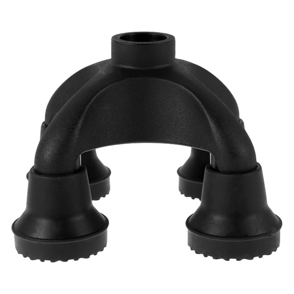 Clispeed Quad Base Walking Cane Tips For Stability Non-Slip Black 1Pack