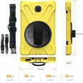 thumbnail image 5 of KIQ Galaxy Tab A 8.0 Case, Heavy Duty Hybrid Protection Cover for Samsung Galaxy Tab A 8.0-inch SM-T387 SM-T387V [Yellow], 5 of 7