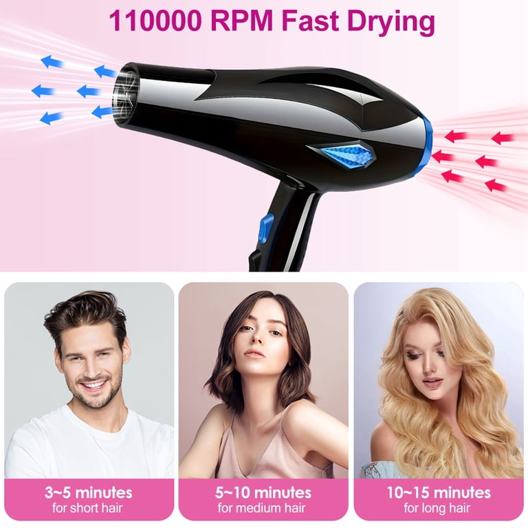 Morfone Professional Ionic Hair Dryer, 2200W Black photo 4