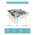thumbnail image 5 of Palm Leaves Queen Size Down Alternative Comforter, Lightweight Comforter Quilt Bedding Set with Pillow Shams Colorful Tropical Plant Summer Flower All Seasons Bed Comforter Duvet Insert 90"x96", 5 of 7