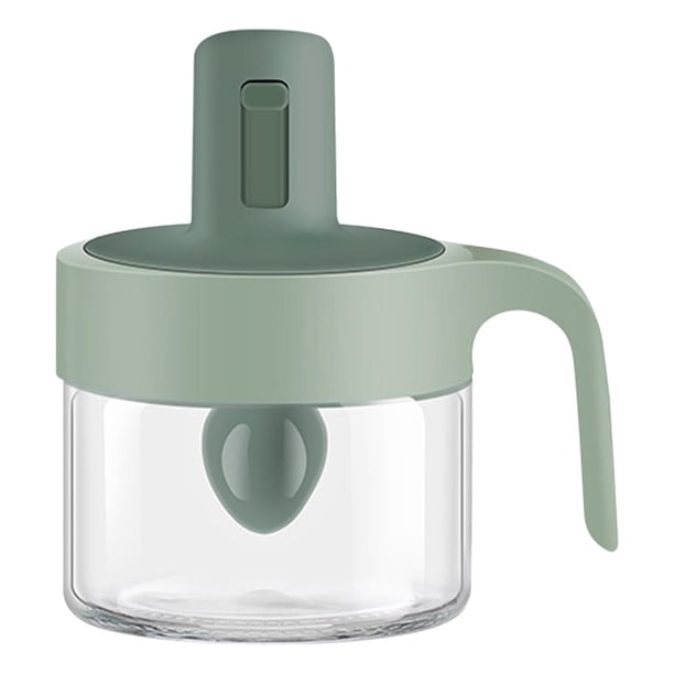 Tarro de condimentos, latas de sal, utensilios de cocina, organizador de condimentos de sal, botella de especias, Verde