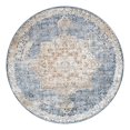 thumbnail image 4 of Unique Loom Chateau Collection Area Rug - Roosevelt (7' 10" Round Slate Blue/Beige), 4 of 7