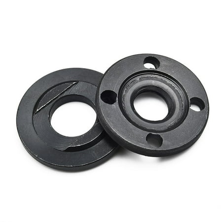 

Fancy 1Set Angle Grinder Inner Outer Flange Lock Nut M14 Thread Replacement Set Tools Black