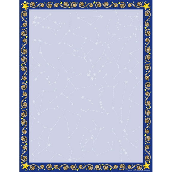 Barker Creek 8 1/2" x 11" Computer Paper Reach For The Stars 50/Pk LL738