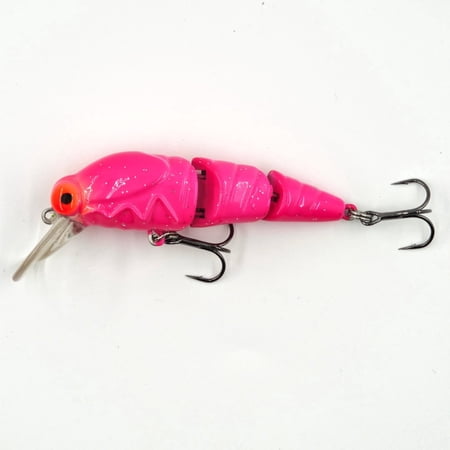 M altemura 5g Floating Fishing Lure Multi Jointed Minnow Crankbait Hard Bait with Realistic Swimbait Action Long Casting Topwater Lure for Bass Trout Freshwater Fishing