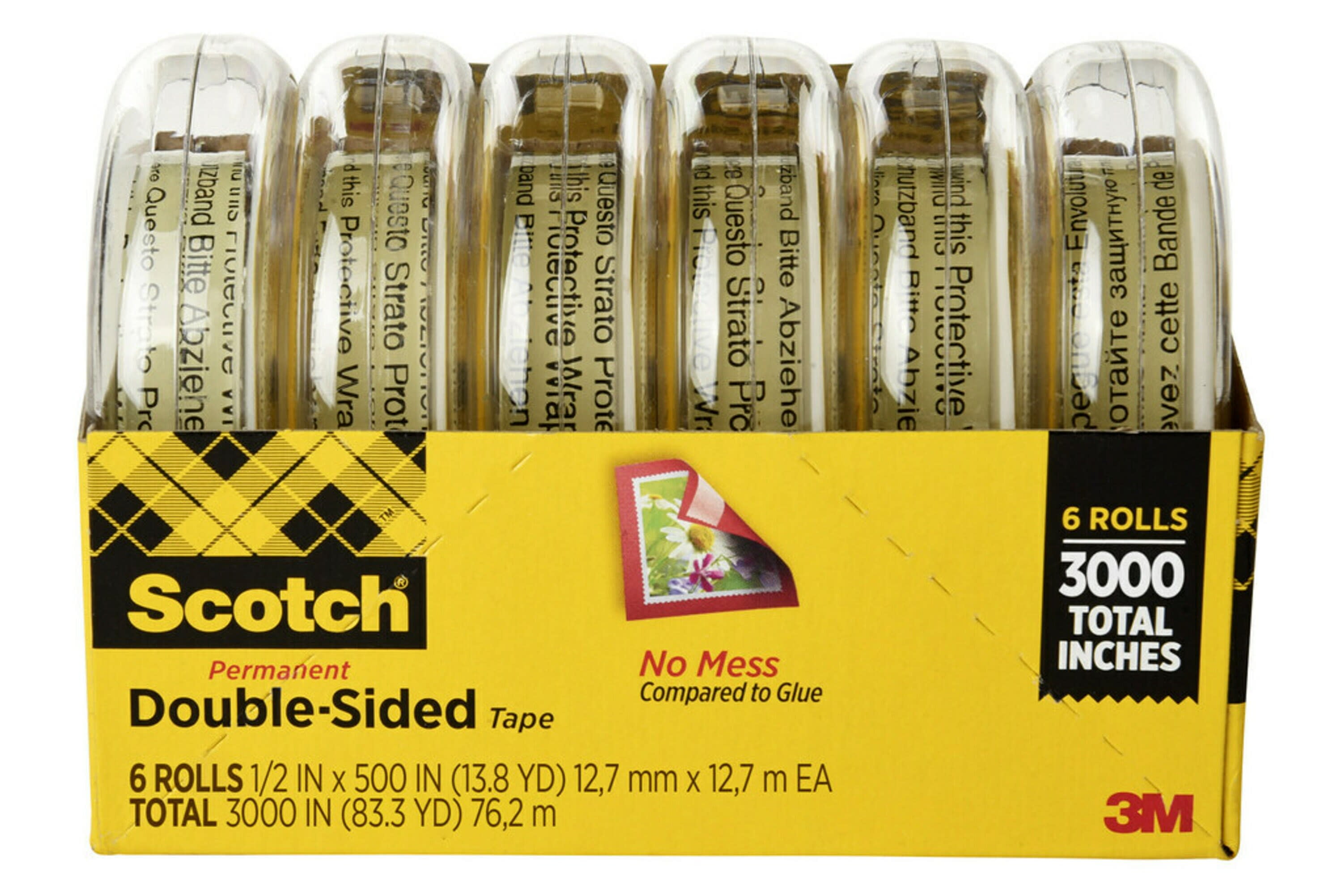 Dropship Scotch Double Sided Tape, Clear, 1/2 X 500, 6 Dispensers to Sell  Online at a Lower Price