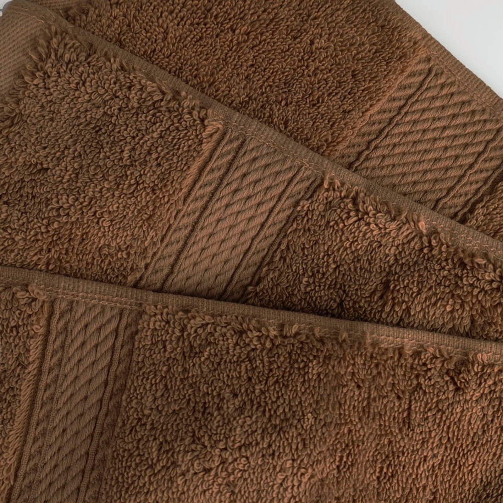 Superior 800 GSM Egyptian Cotton Heavyweight Bath Towel Set of 4, Chocolate