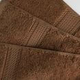 thumbnail image 5 of Superior 800 GSM Egyptian Cotton Heavyweight Bath Towel Set of 4, Chocolate, 5 of 10