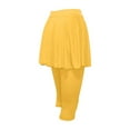 thumbnail image 6 of Clearance Sale! Women's Tennis Golf Skorts Skirted Leggings High Waist Yoga Legging With Skirts Gym Athletic Skirt Comfortable Sports Running Yellow L Size, 6 of 8