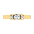 thumbnail image 3 of 1/2 Carat 3-Stone Diamond Engagement Ring in 10K Yellow Gold (Ring Size 6.75), 3 of 6