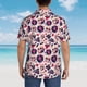 thumbnail image 4 of Fotbe Skull lips record Guitar Camisa Hawaiana para Hombre Unisex – Camisa Casual de Verano con Botones de Manga Corta de Algodón y Lino,Medium, 4 of 7
