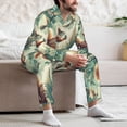 thumbnail image 7 of Daiia Forest squirrel surreal for Men's Long-Sleeved Pajama Set – Soft & Comfortable Sleepwear Button-Up Pajamas Cozy Lounge Wear-Medium, 7 of 7