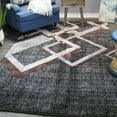 thumbnail image 1 of Natural Geo Jasmine Modern Diamond Abstract Black/Brown Area Rug, 1 of 6